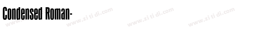 Condensed Roman字体转换